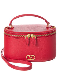 Valentino Valentino Vlogo Signature Mini Leather Vanity Bag