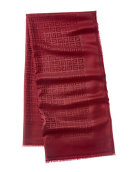 Givenchy 4G All Over Blended Silk & Wool Scarf