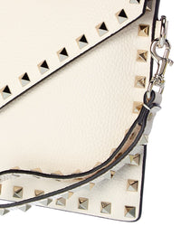 Valentino Rockstud Grainy Leather Pouch