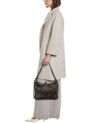 Palm Angels Logo Leather Hobo Bag
