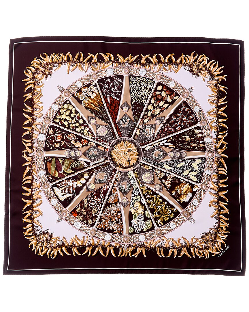 Hermès Aux Pays Des Épices Annie Faivre Silk Scarf (Authentic Pre-Loved)