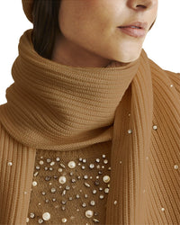 Tanya Taylor Tanya Taylor Mae Embellished Alpaca & Wool-Blend Scarf