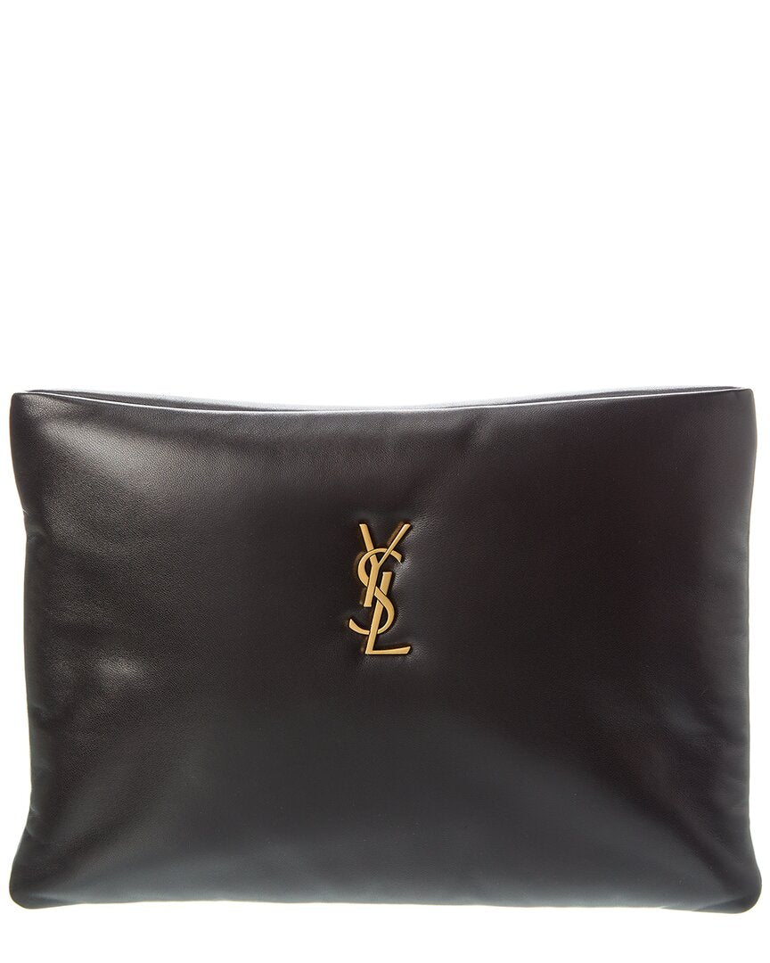 Saint Laurent Saint Laurent Calypso Large Leather Pouch