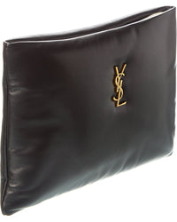 Saint Laurent Saint Laurent Calypso Large Leather Pouch