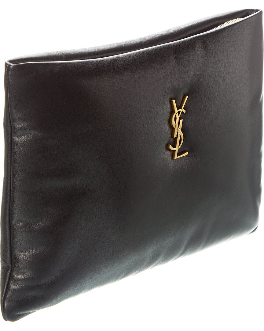 Saint Laurent Saint Laurent Calypso Large Leather Pouch