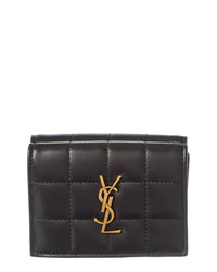 Saint Laurent Saint Laurent Origami Tiny Leather Card Holder