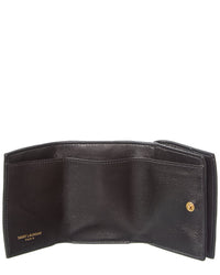 Saint Laurent Saint Laurent Origami Tiny Leather Card Holder