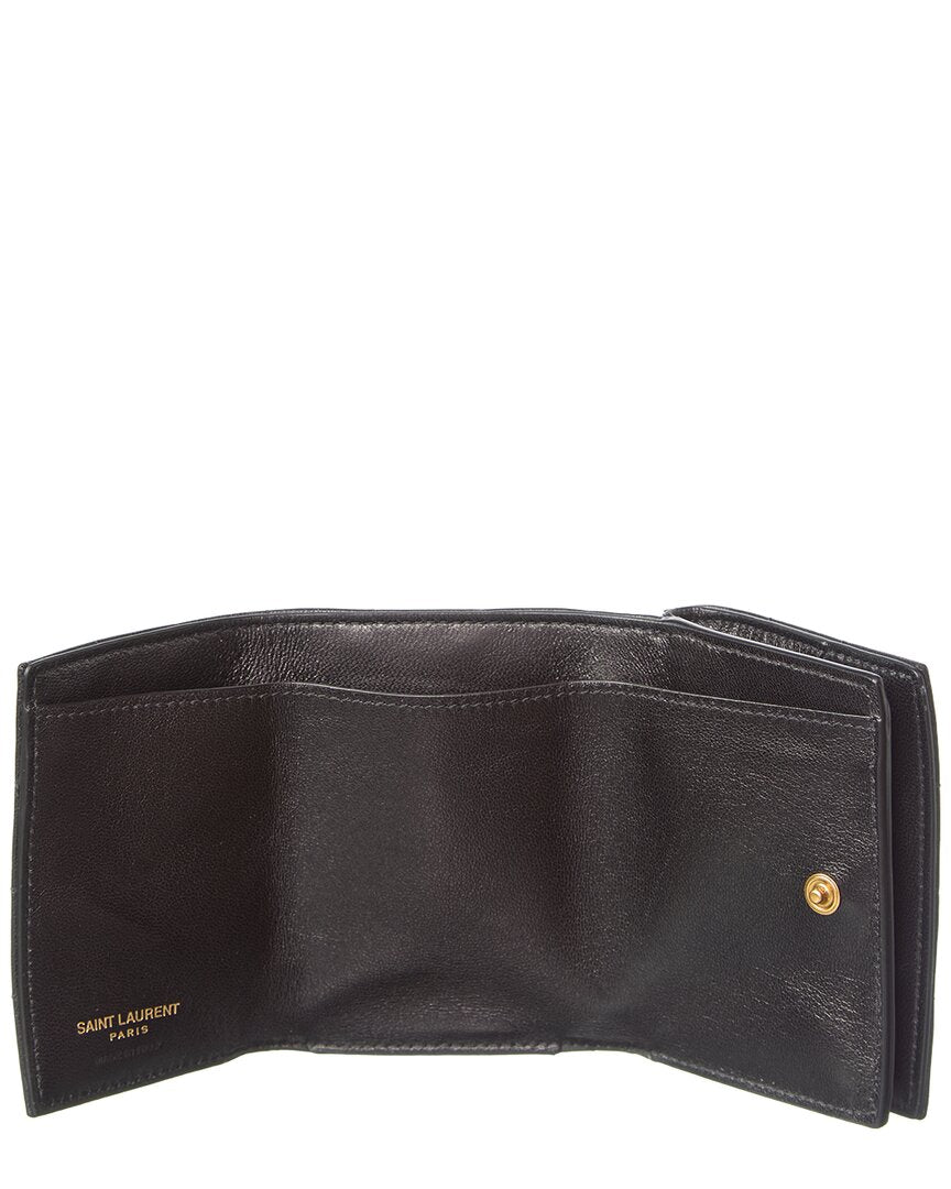 Saint Laurent Saint Laurent Origami Tiny Leather Card Holder