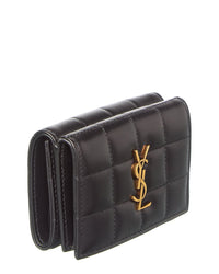 Saint Laurent Saint Laurent Origami Tiny Leather Card Holder
