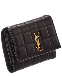Saint Laurent Saint Laurent Cassandre Leather Card Case
