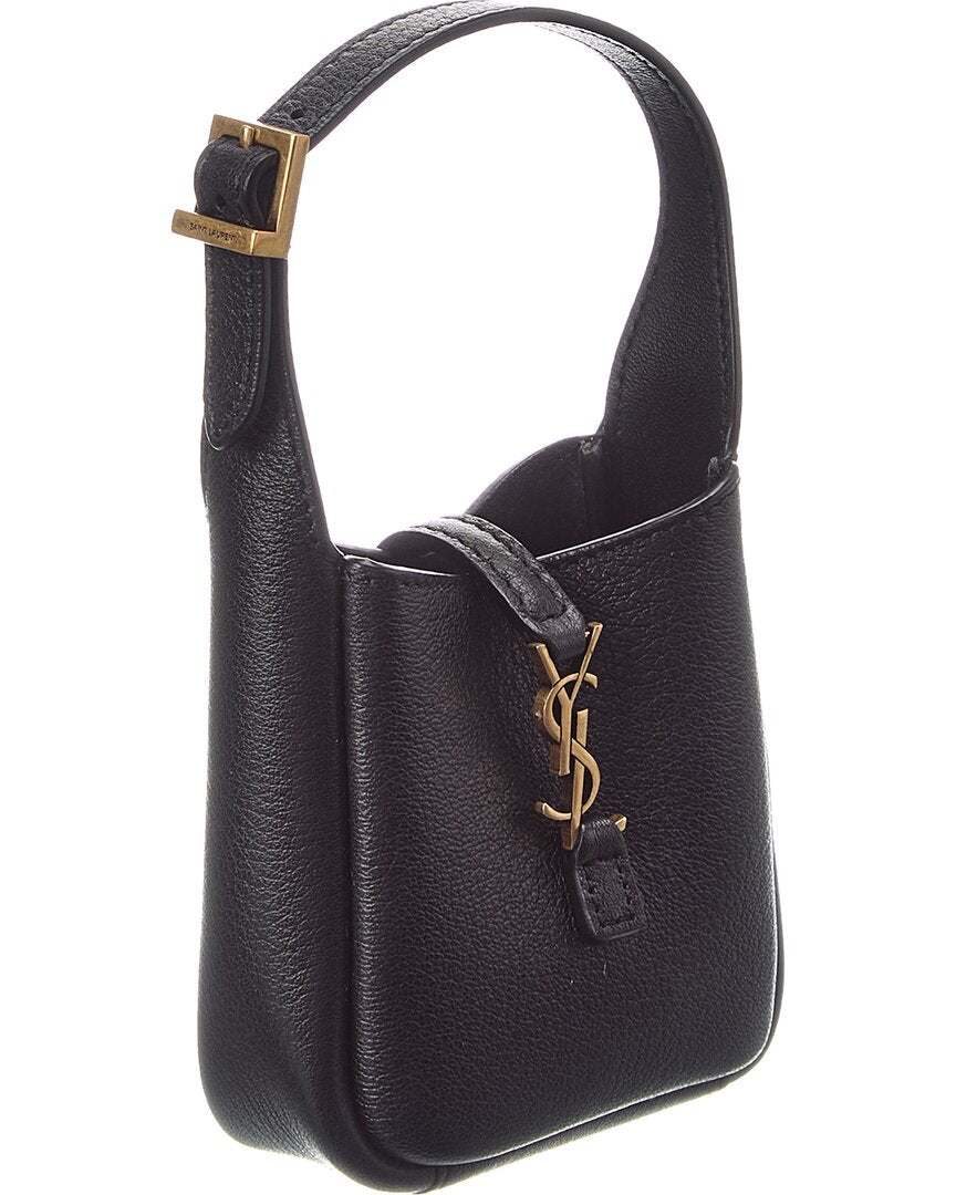 Saint Laurent Le 5 A 7 Supple Micro Leather Hobo Bag