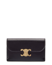CELINE Celine Triomphe Long Leather Card Holder