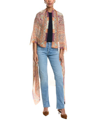 Etro Logo Silk-Blend Shawl
