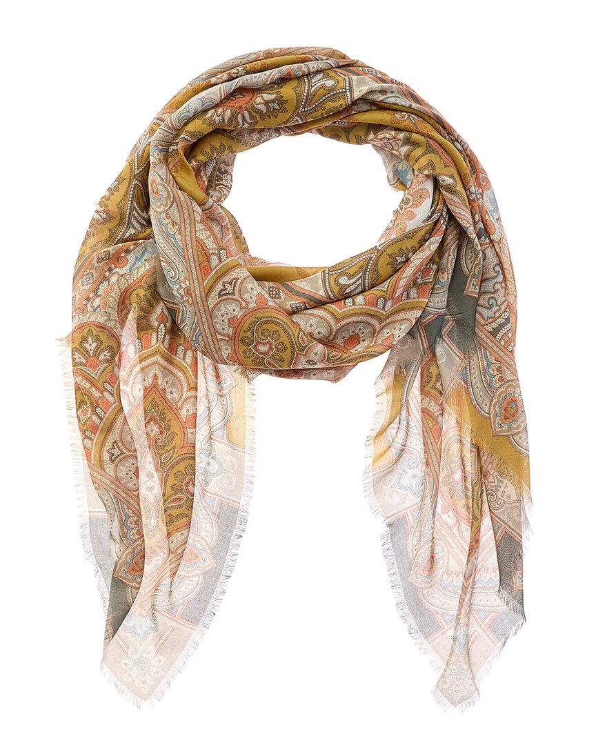 Etro Etro Logo Silk-Blend Shawl