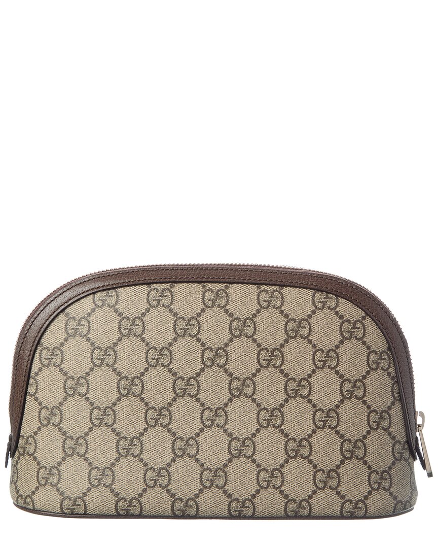 Gucci Ophidia Small Gg Supreme Canvas & Leather Cosmetic Case
