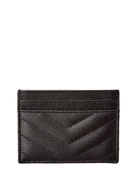 Saint Laurent Monogram Matelasse Leather Card Holder