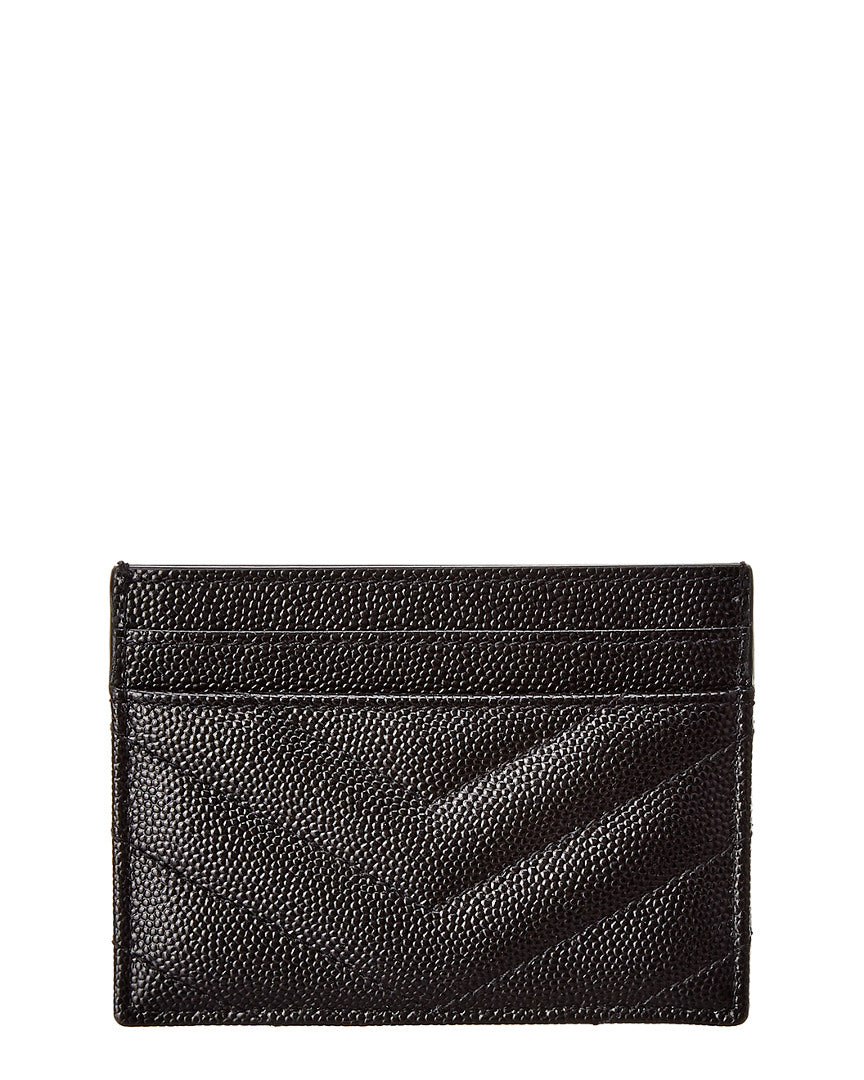Saint Laurent Monogram Matelasse Leather Card Holder