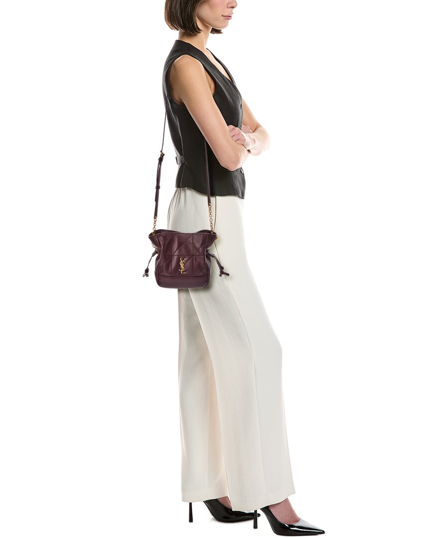 Saint Laurent Saint Laurent Cassandra Jamie Mini Leather Cross