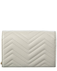 Gucci Gg Marmont Matelasse Leather Wallet On Chain
