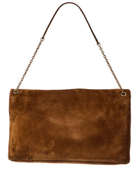 Dnu Pack Saint Laurent Cassandre Xxl Suede Pouch On Chain