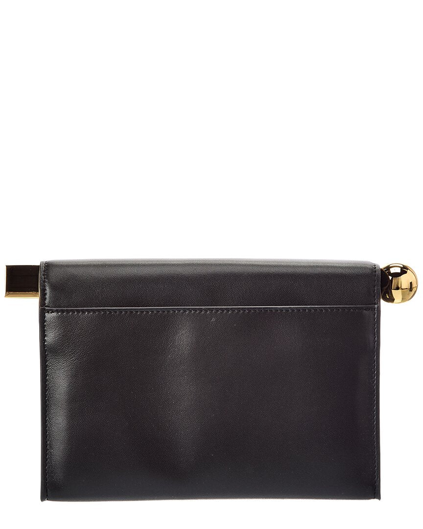 Jacquemus Jacquemus The Rond Carre Leather Clutch
