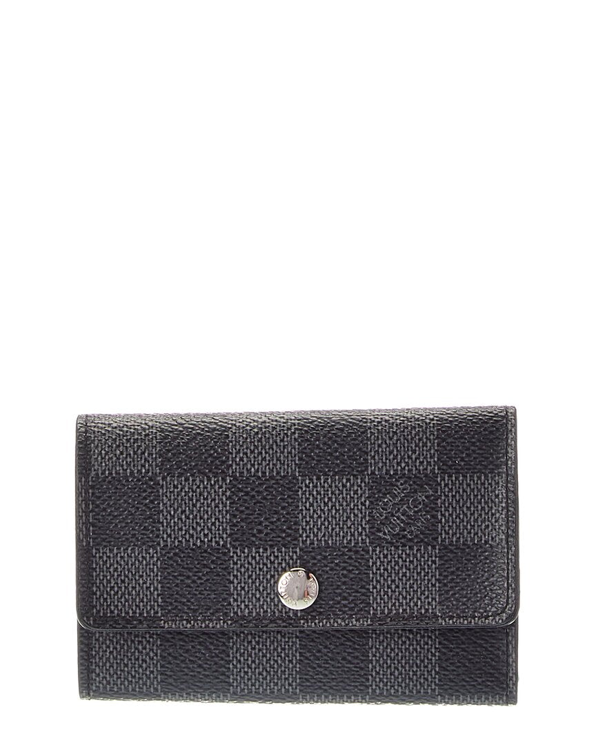 Louis Vuitton Louis Vuitton Black Damier Graphite Coated Canvas Multicles 6Key Holder