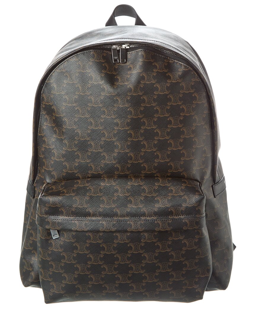 CELINE Celine Triomphe Canvas & Leather Backpack