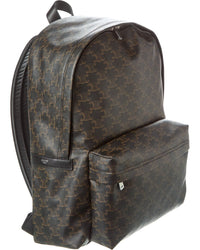 CELINE Celine Triomphe Canvas & Leather Backpack