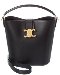 Celine Louise Small Leather Bucket Bag