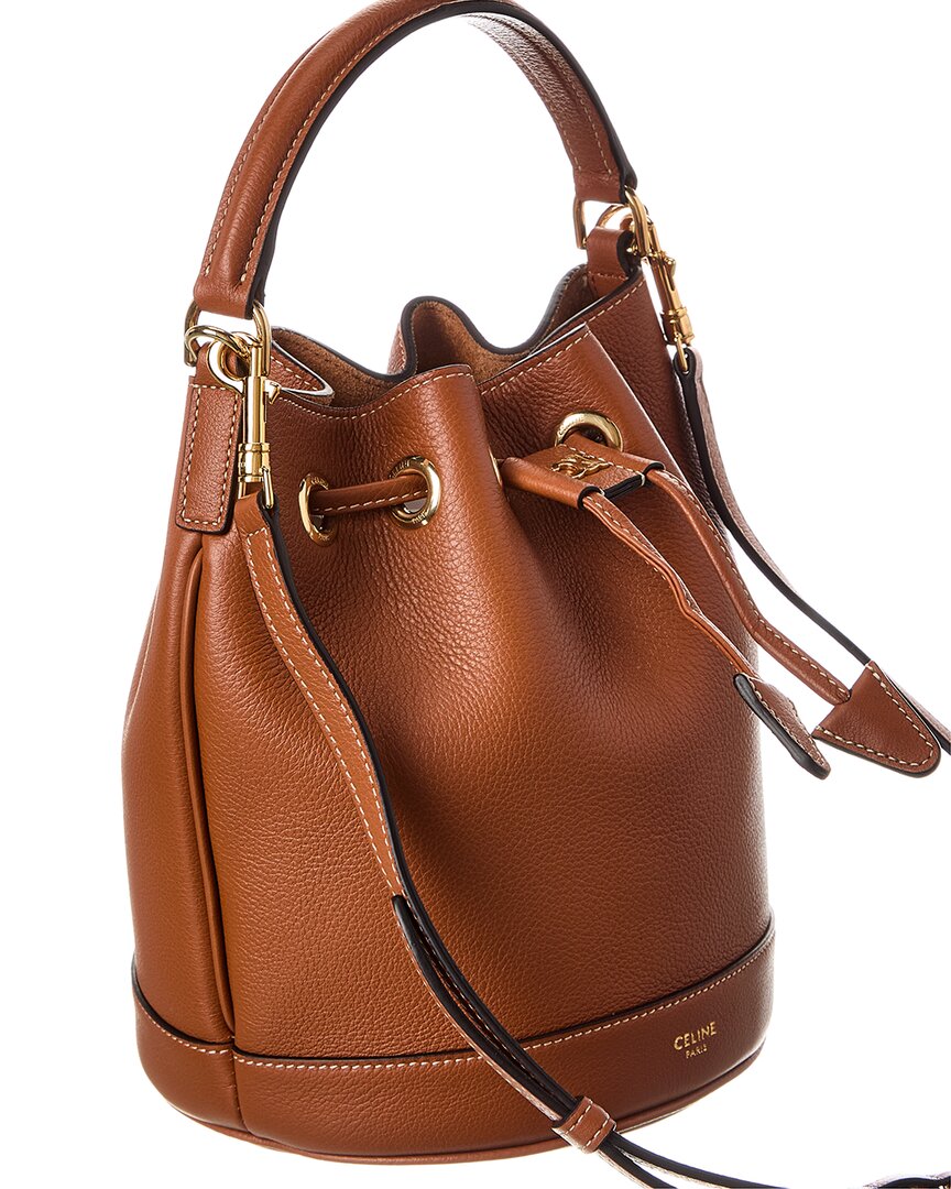 Celine Teen Clara Leather Bucket Bag