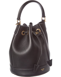 Celine Teen Clara Leather Bucket Bag