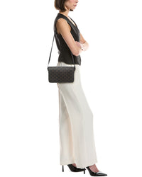 Celine Logo Leather Messenger Bag