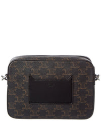 Celine Small Triomphe Canvas & Leather Crossbody