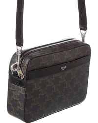 Celine Small Triomphe Canvas & Leather Crossbody