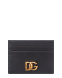 Dolce & Gabbana Dg Logo Leather Card Holder