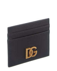 Dolce & Gabbana Dg Logo Leather Card Holder