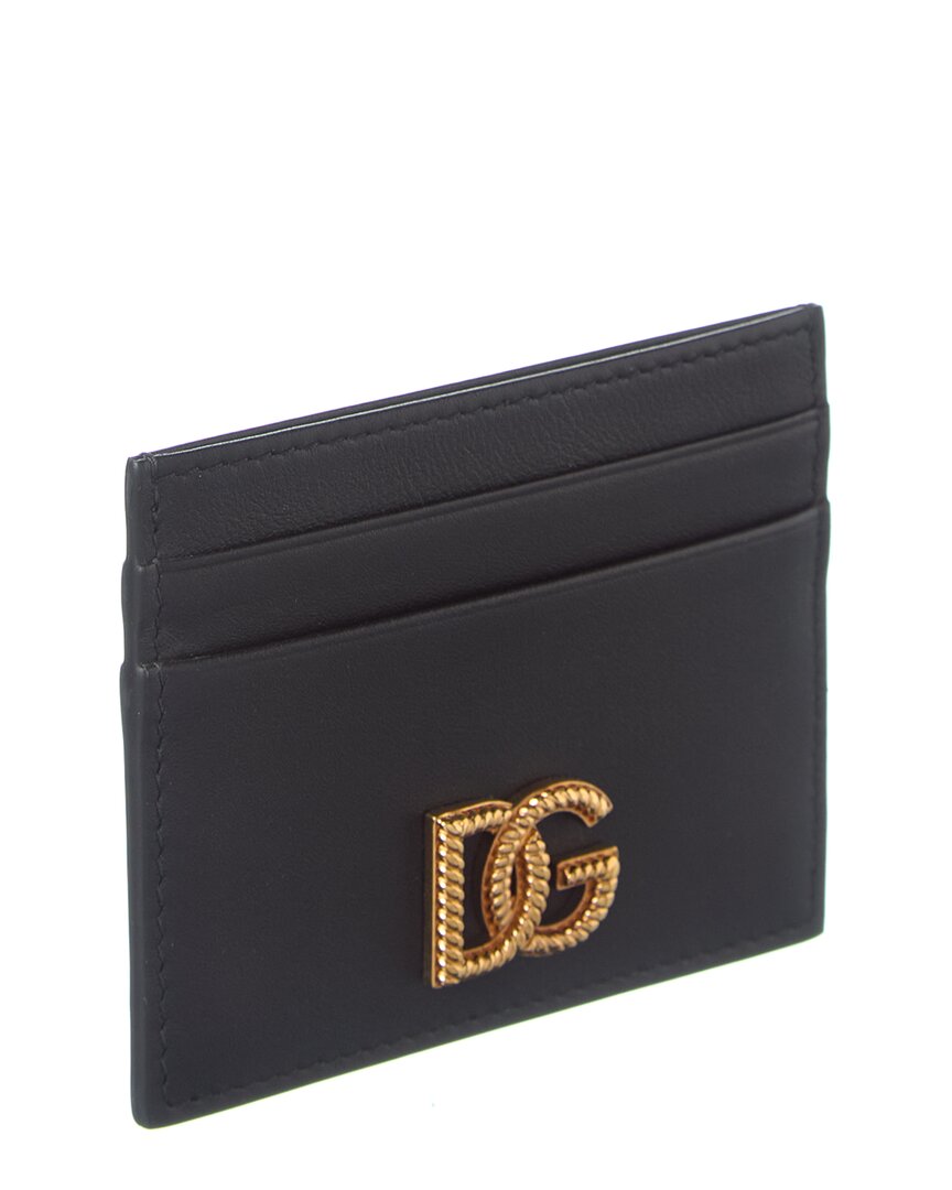 Dolce & Gabbana Dg Logo Leather Card Holder