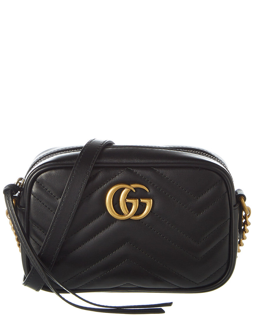 Gucci Gucci Gg Marmont Mini Matelasse Leather Crossbody Camera Bag