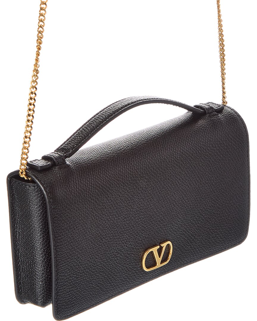 Valentino Valentino Vlogo Signature Leather Wallet On Chain
