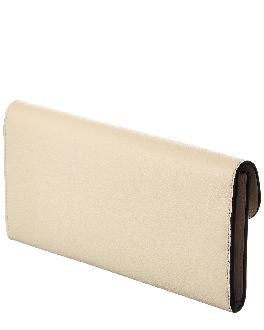 Toteme T-Lock Leather Continental Wallet