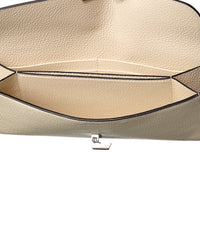 Toteme T-Lock Leather Continental Wallet