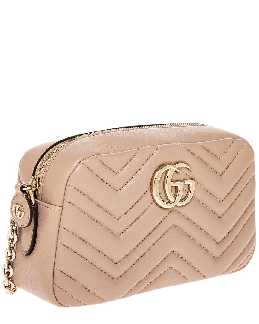 Gucci Gg Marmont Small Leather Camera Crossbody