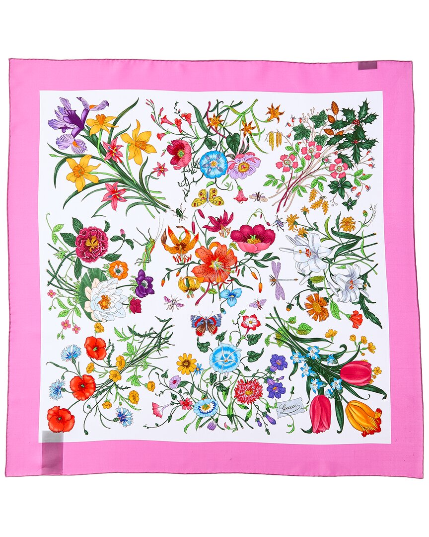 Gucci Gucci Printed Silk Scarf