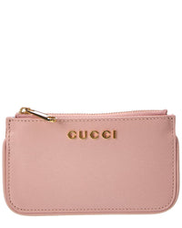 Gucci Gucci Logo Leather Card Case