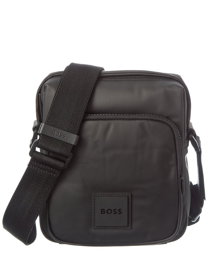 Hugo Boss Oryo Ns Zip Canvas Crossbody
