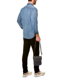 Hugo Boss Oryo Ns Zip Canvas Crossbody