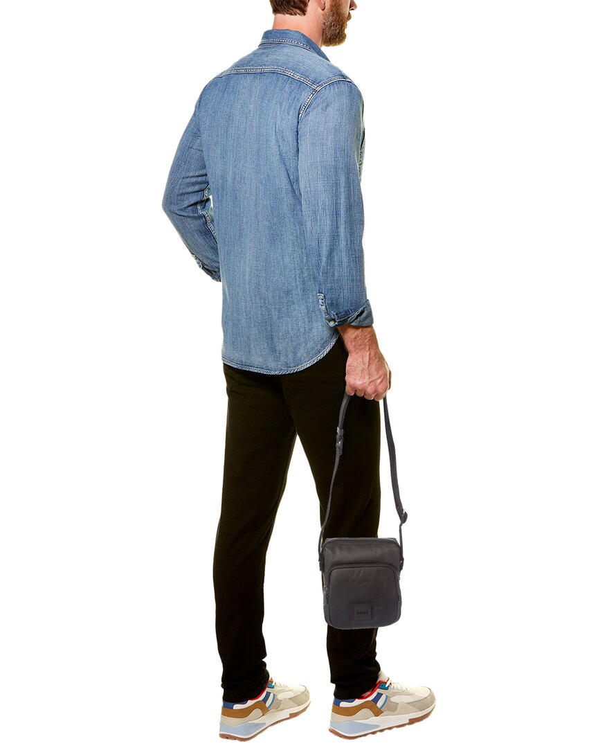 Hugo Boss Oryo Ns Zip Canvas Crossbody