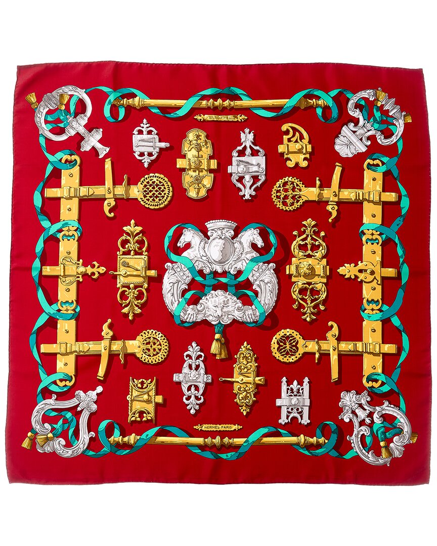 Hermès Ferronnerie Caty Latham Silk Scarf (Authentic Pre-Loved)