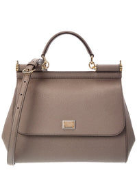 Dolce & Gabbana Dolce & Gabbana Sicily Large Leather Satchel