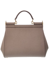 Dolce & Gabbana Dolce & Gabbana Sicily Large Leather Satchel